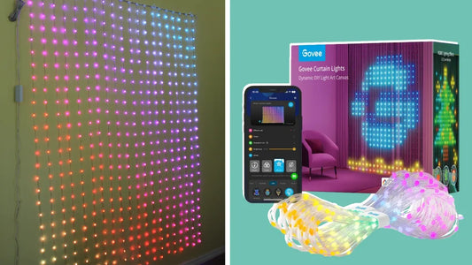 Dorm room or living room—these customizable curtain lights are a fun way to illuminate any space