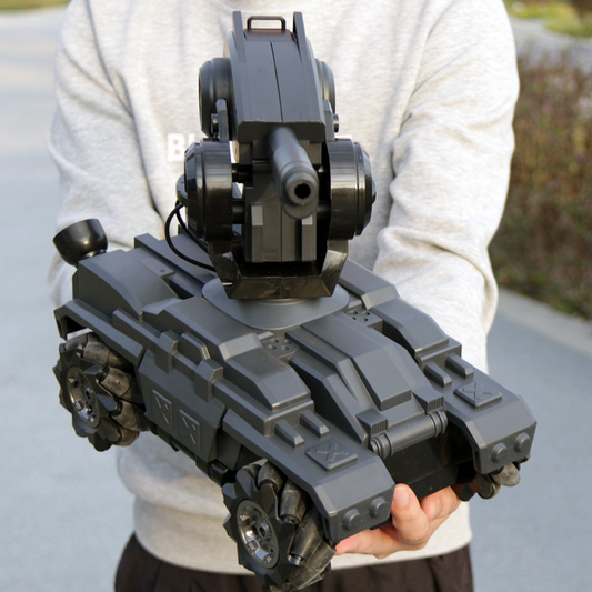 Tanque mecha RC con bomba de agua y emisión de gases, batalla multijugador, coche acrobático, juguete de regalo