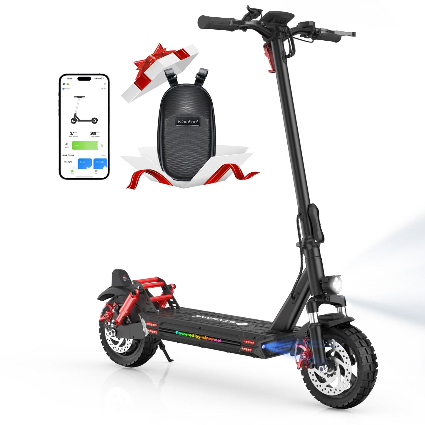 isinwheel GT1 Off Road Electric Scooter 800W