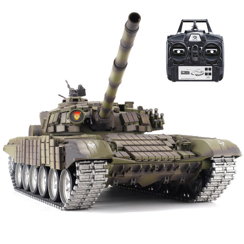 Heng Long 3939 T-72 RC Tank Russian Main Battle Off Road Tank Upgrade Metal Version Armor Tank Toys Gift