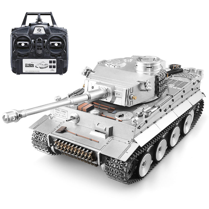 Heng Long 3818 Pro Customized Version Full Metal German Tiger I RC Tank 1/16 High Quality Tank Toys