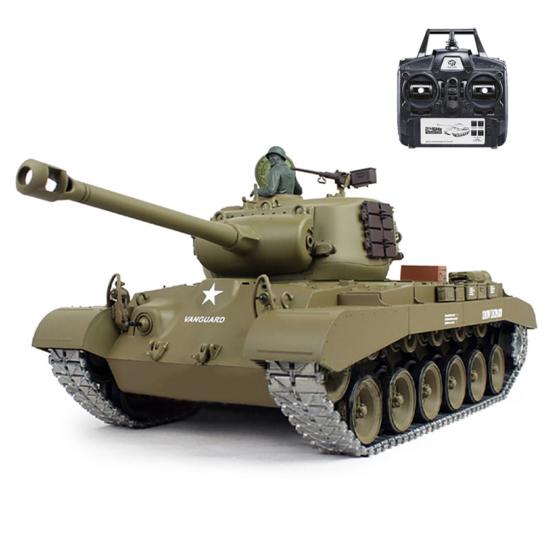Heng Long 3838 M26 RC Tank Pershing US Army Snow Leopard Battle Tank 1/16 Upgrade Metal RC Tank toys