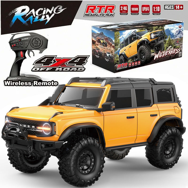 HB R1001 BRONCO 1:10 - Coche teledirigido todoterreno 4x4 con luz LED, escala 1:10