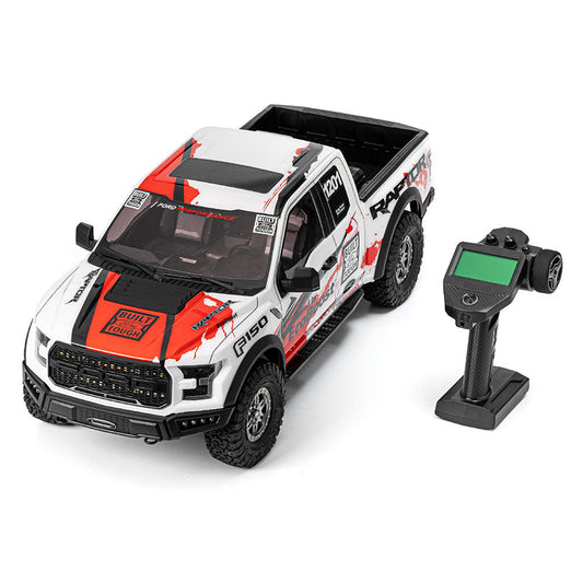 TRACTION HOBBY KM F150 FORD RAPTOR RC Coche 1/8 RTR 2.4GHz Simulación Todoterreno Escalada Crawler Coche RC Juguetes