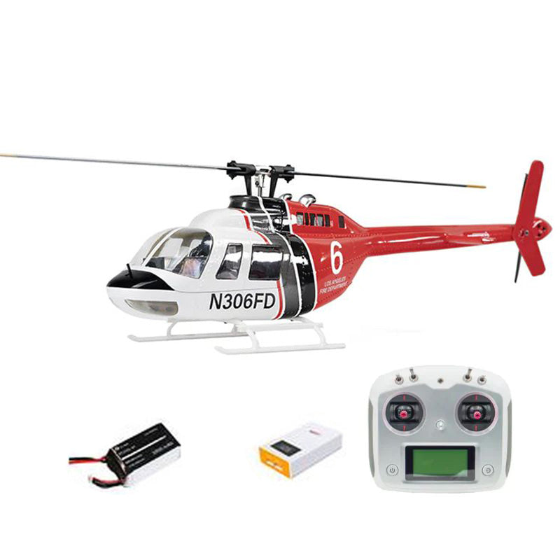 FLY WING Bell 206 V3 470 CLASS Large RC Helicopter With H1 Flight Controller GPS PNP / RTF