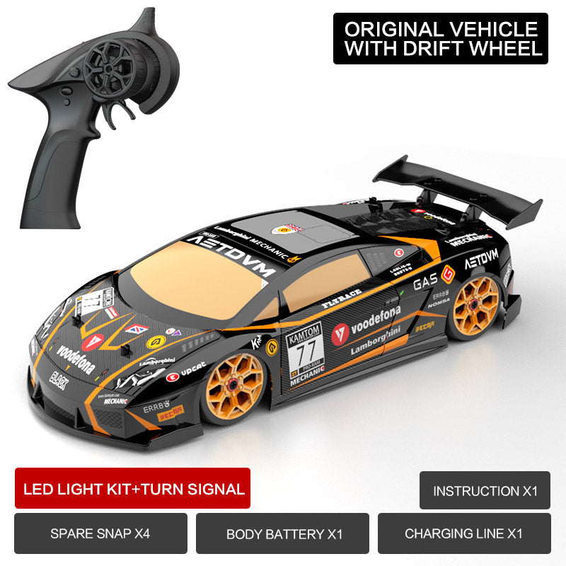 KAMTOM KM18193 RC Drift Car 1:18 4WD Full-Scale Professional Drift Model Car High Speed Racing Car With Light