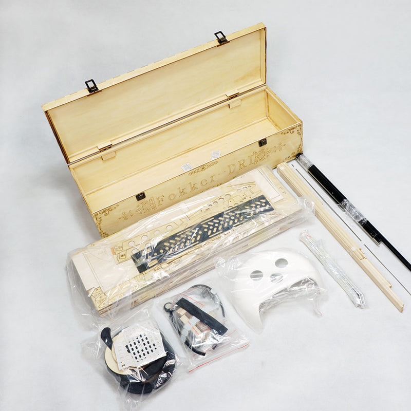 DWHobby Classic Fokker DR1 Balsa wood Plane ARF Large Electric or Gas Power Fixed Wing Balsa Plane Kits 1500mm Wingspan