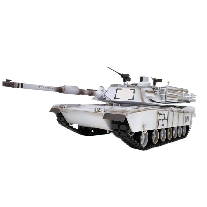 Heng Long 3918 US Abrams M1A2 RC Tank Custom Made UN White 2.4G 1/16 Tank Toys