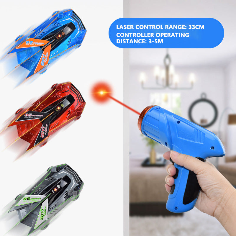 RC Car Stunt Infrared Laser Tracking Climb Wall Follow Light RC Drift Car Electric Anti Gravity Car Toys