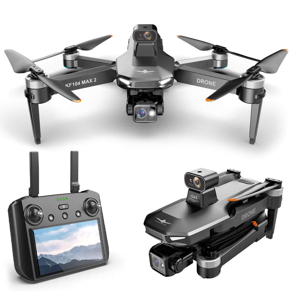 KF104 MAX2 NEW 8K Drone EIS Camera 3-Axis Gimbal Intelligent Obstacle Avoidance 5G GPS Quadcopter with Screen Remote control