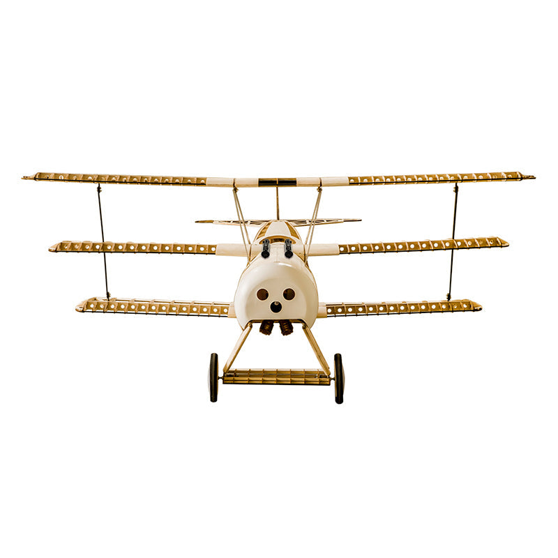 DWHobby Classic Fokker DR1 Balsa wood Plane ARF Large Electric or Gas Power Fixed Wing Balsa Plane Kits 1500mm Wingspan