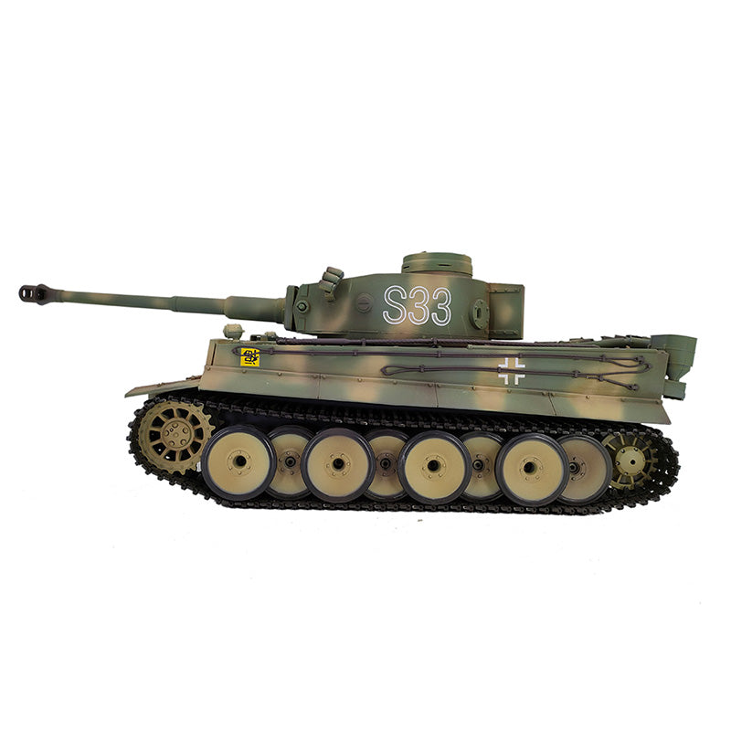 Heng Long 3818 Germany Tiger I Custom Made Camouflage Green RC Tank 1/16 Tank Toys