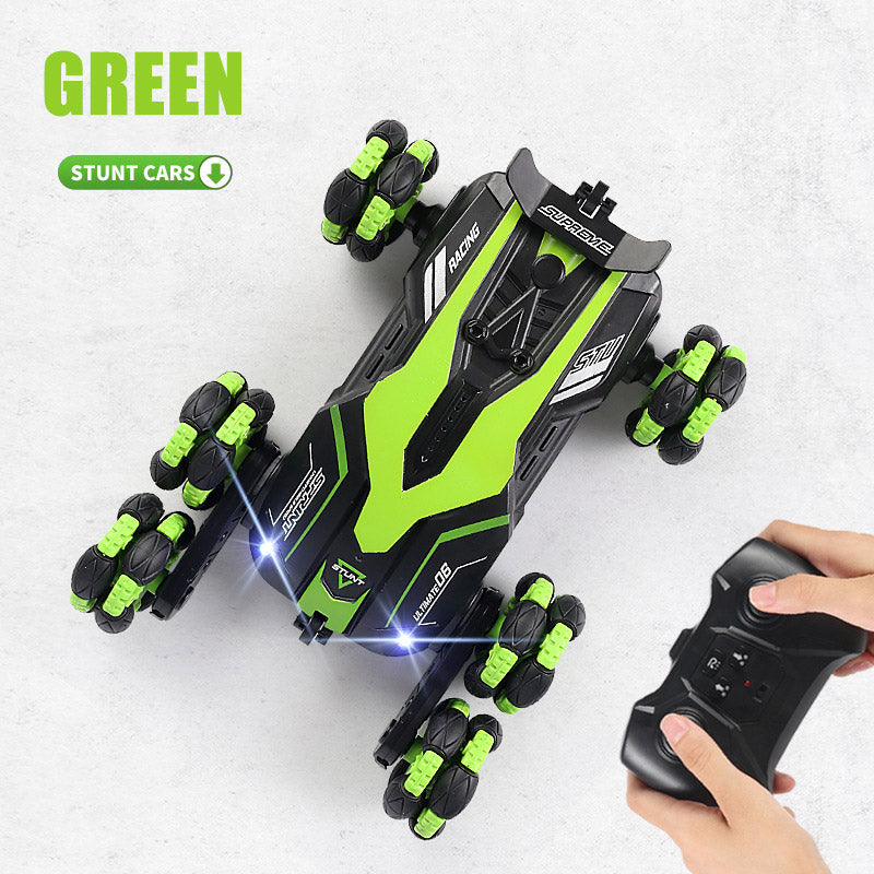 Rc Car Eight Wheel Drift Spray Stunt Car Rc Deformation Climbing Car 360° Rotating Car Toy