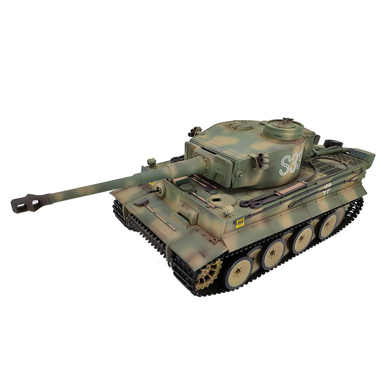 Heng Long 3818 Germany Tiger I Custom Made Camouflage Green RC Tank 1/16 Tank Toys