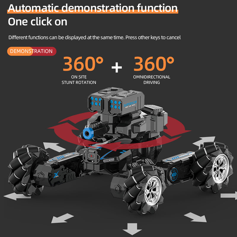 RC Car Launch Water Bomb Interactive Battle Gesture Sensing Battle Tank 4WD Drive Off-road Boy Toy Car