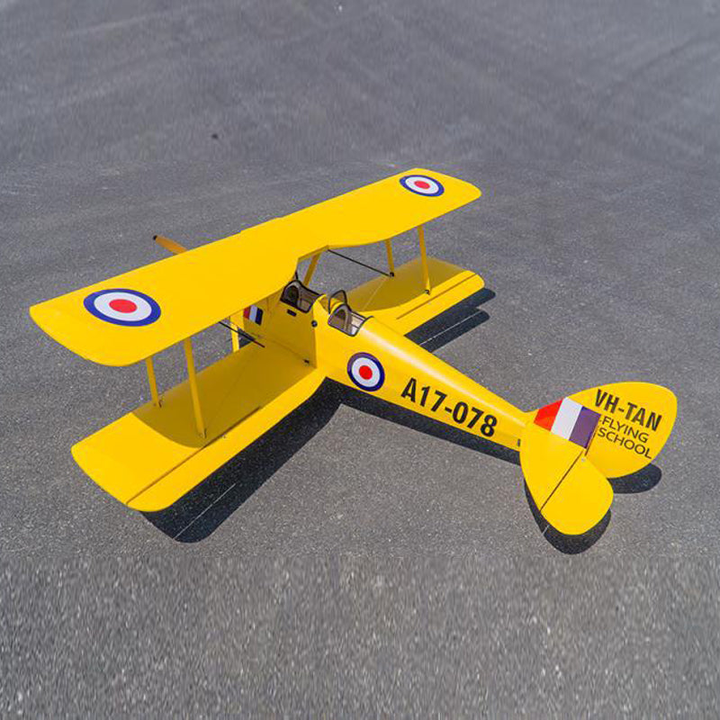 DWHobby Balsa wood Plane Tiger Moth ARF Large Gas Power Methanol Airplane Fixed Wing Biplane Model Balsa Plane Kits 2150mm Wingspan