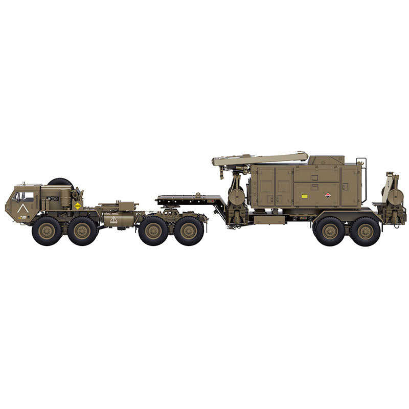 HG P804 P805 1/12 - Radar de chasis de aleación para coche, simulación de lanzamiento de misiles, accesorios para vehículos todoterreno militares de 2,4 G para camiones militares del ejército de EE. UU.