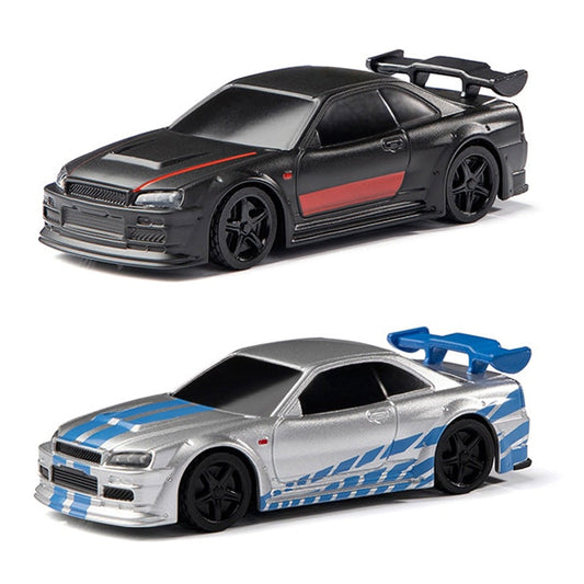 Microcoche de carreras turbo RC Drift 1:76 C74, coche RC proporcional completo, kit RTR para niños y adultos.