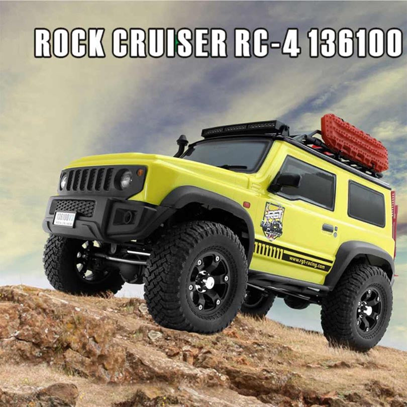 RGT 136100V3 4WD RC Car 1/10 Crawler Climbing Buggy Vehículo todoterreno con faro LED