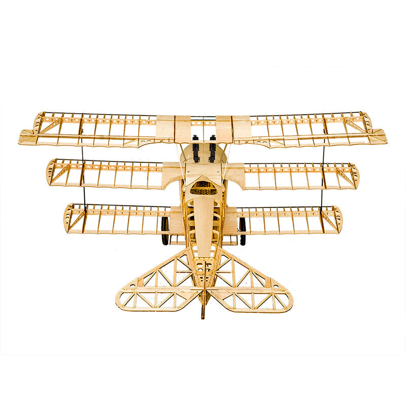 DWHobby Classic Fokker DR1 Balsa wood Plane ARF Large Electric or Gas Power Fixed Wing Balsa Plane Kits 1500mm Wingspan