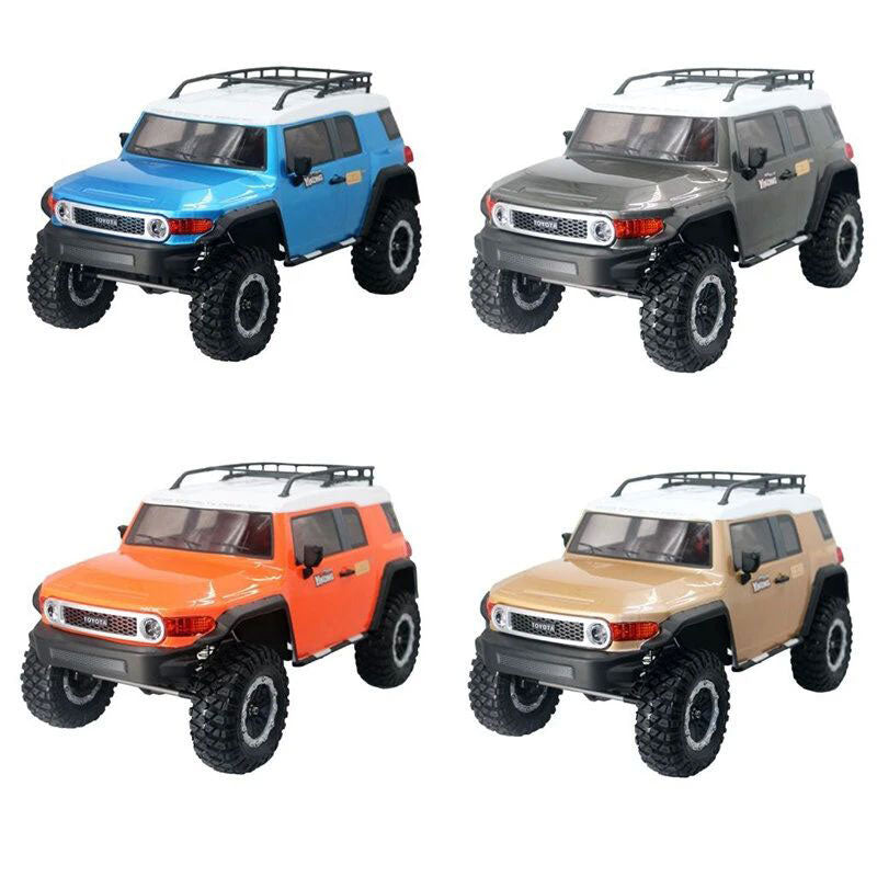 Coche todoterreno teledirigido YK4103 FJ, 4x4, 1/10, con diferencial, bloqueo, eje de transmisión alta/baja, luz LED