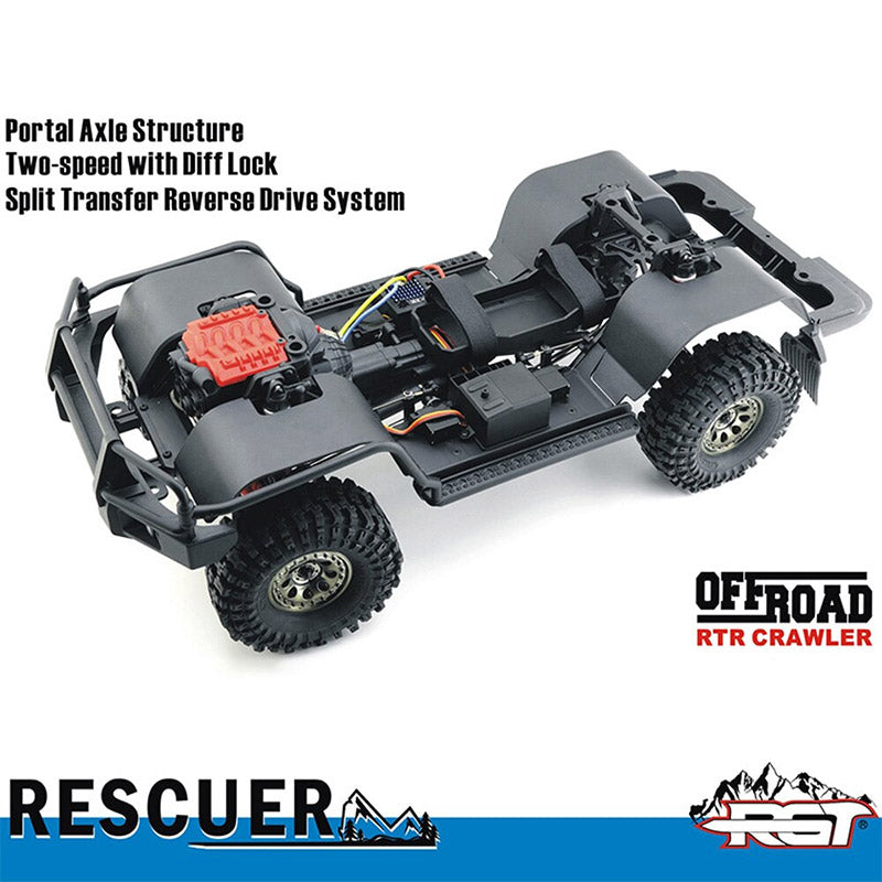RGT EX86190 LC76 Rescuer 4WD RC Car Off-Road Climbing Truck 1/10 Rock Crawler Car Toys