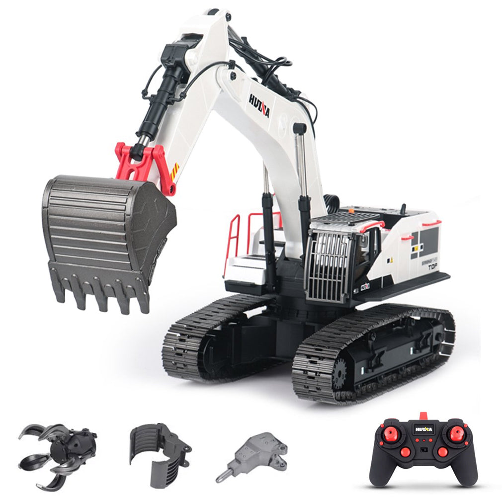 Huina 1594 Alloy Excavator 1:14 2.4G 22CH With LED Light/Sound Excavator Toys