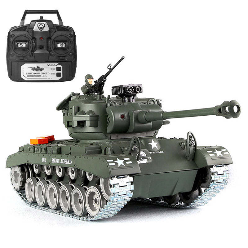 RC Tank US M26 Pershing ZY 814 PRO 1:18 RC Car Metal Track Metal Road Wheels Electric Battle RC Tank Toy