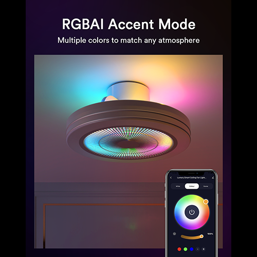 Lumary Smart RGBAI Ceiling Fan Light