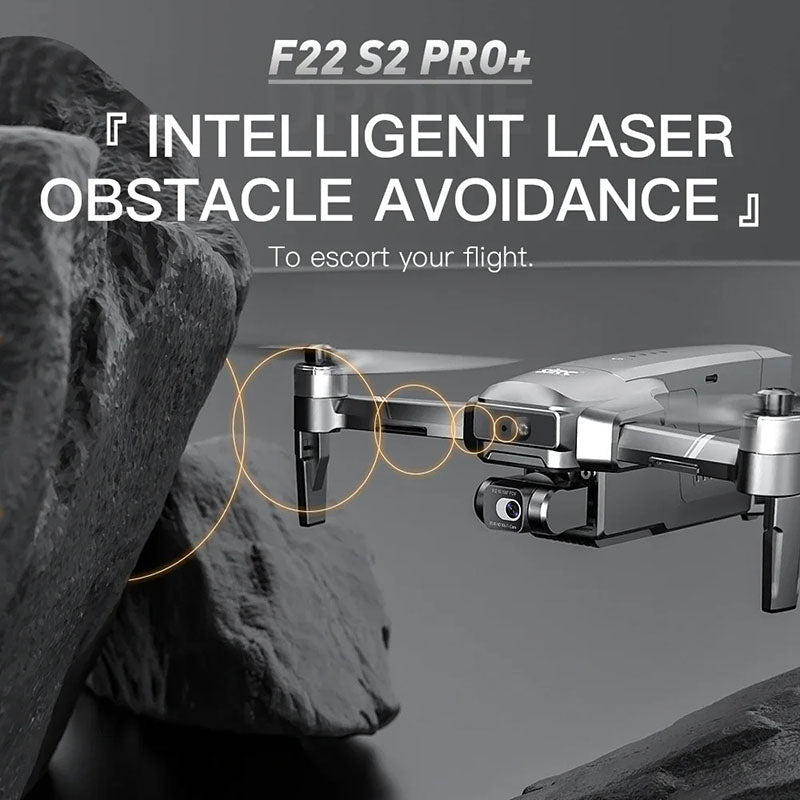 SJRC F22 S2 PRO+ 2-Axis Gimbal 4K Drone 6KM Repeater USB Digital FPV EIS Camera Obstacle Avoidance GPS 5G Quadcopter