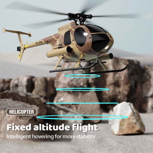 RCERA C189 MD500 Bird RC Helicopter 1:28 TUSK Dual Brushless Simulation 6-Axis Gyro Barometric Altitude Hold Helicopter Toys