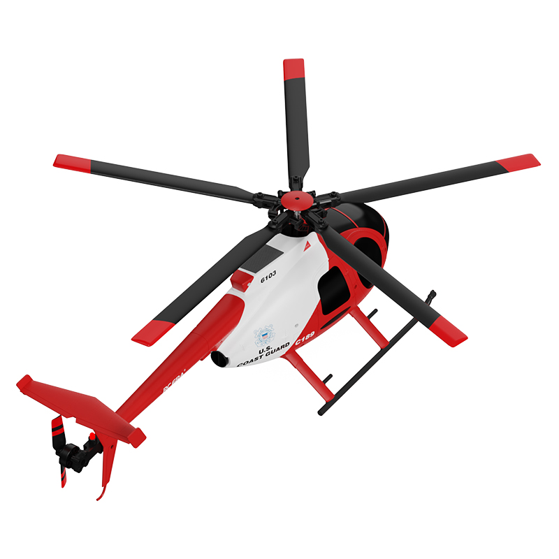 RCERA C189 MD500 Bird RC Helicopter 1:28 TUSK Dual Brushless Simulation 6-Axis Gyro Barometric Altitude Hold Helicopter Toys