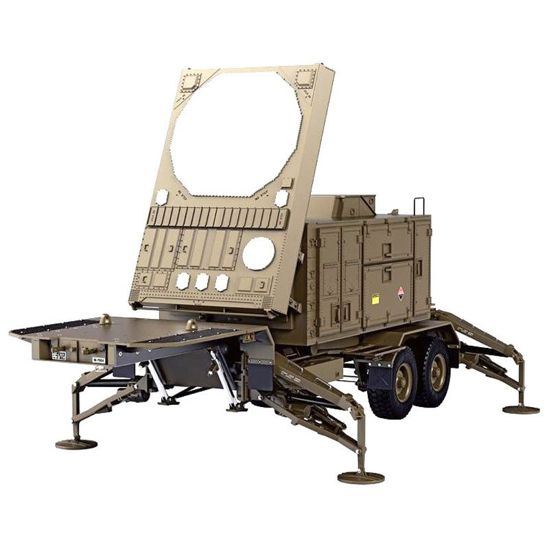 HG P804 P805 1/12 - Radar de chasis de aleación para coche, simulación de lanzamiento de misiles, accesorios para vehículos todoterreno militares de 2,4 G para camiones militares del ejército de EE. UU.