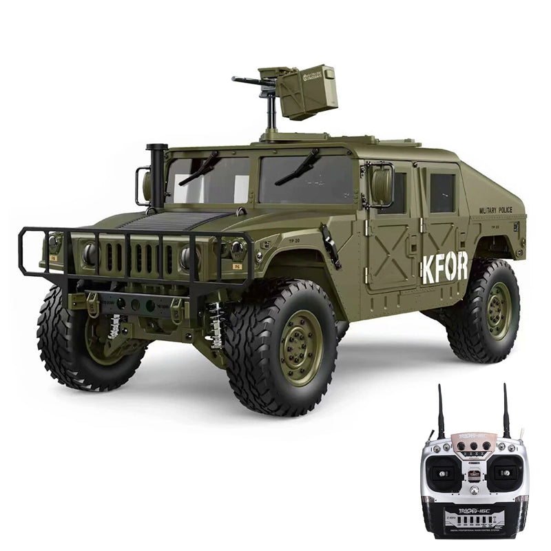 HG P408 4WD RC Car U.S Hummer 1/10 2.4G Military Vehicle Truck Toys Gifts