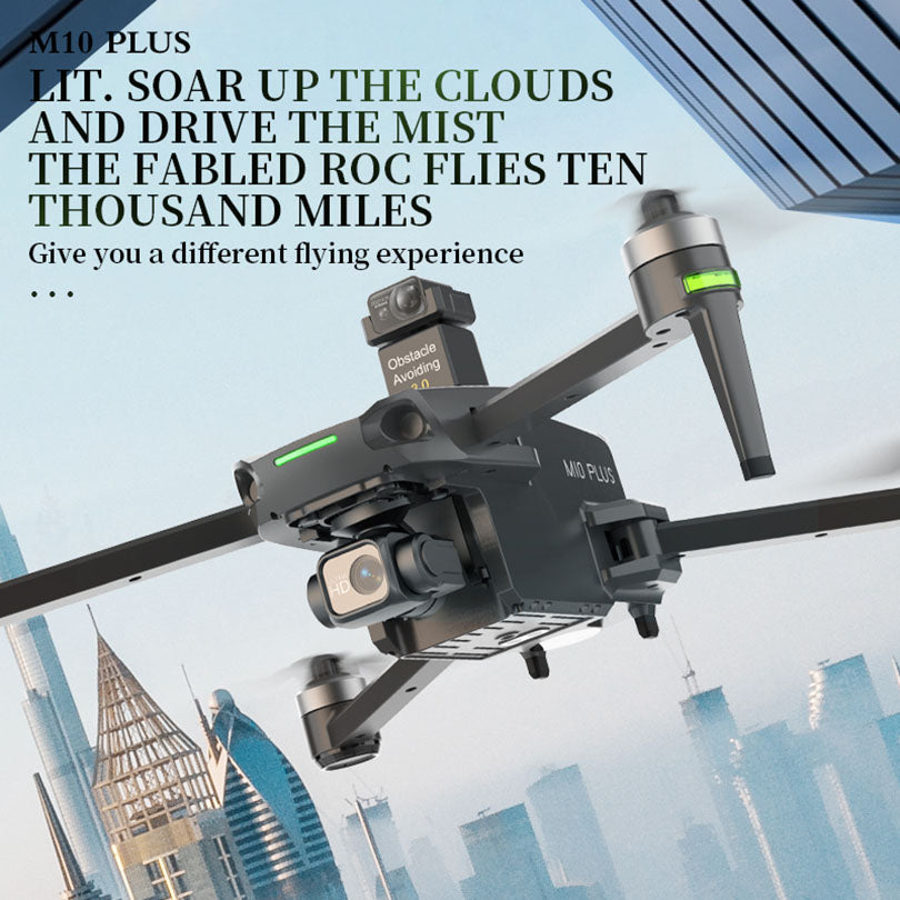 XMR/C M10 PLUS 4K Drone 3-axis Gimbal Brushless GPS 5G Obstacle Avoidance Quadcopter Optional Screen Remote Control