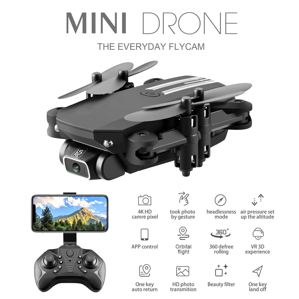 Mini Drone WiFi HD Camera Air Pressure Height Maintain Foldable Quadcopter