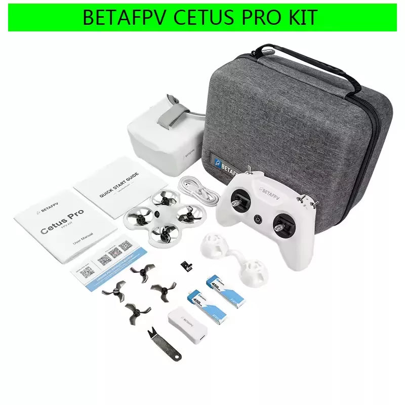 BETAFPV Cetus Pro FPV Kit VR02 Goggles Literadio2 SE Transmitter Brushless Motor FPV Drone Racing Kit Quadcopter