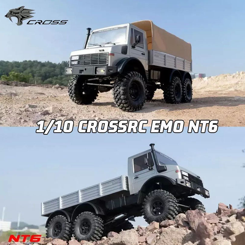 CROSSRC EMO NT6 Simulation Unimog 6WD 6x6 1/10 RC Car Off-Road Crawler Vehicle RTR
