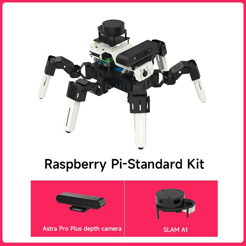 Yahboom 18DOF Muto RS Hexapod Robot ROS2 STEM Education Python Programming Robot for Raspberry Pi 4B and NVIDIA Jetson NANO