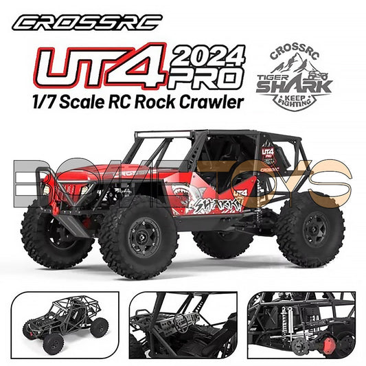 CROSSRC UT4 PRO Tiger Shark 1/7 RC Coche Escalada Crossover Vehículo Todoterreno de Alta Velocidad RC Coche