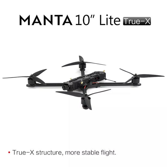 Manta 10 X Lite - Dron FPV de 10 pulgadas, BNF, de largo alcance, carga pesada, cinematográfico, analógico, 5,8 G, VTX, kits de drones FPV