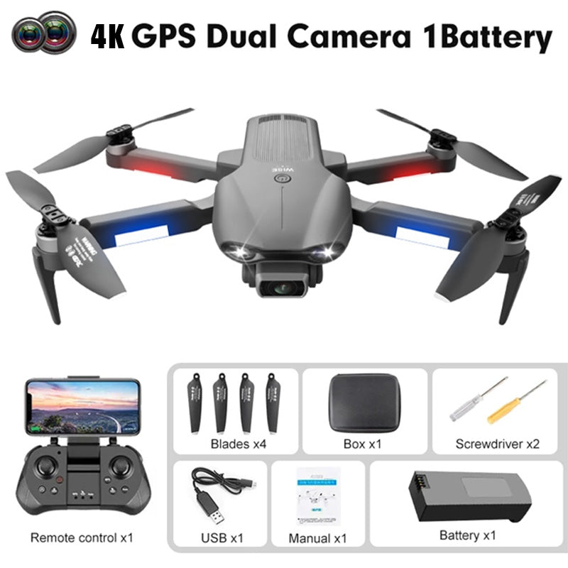 4DRC F9 4K Drone Dual HD Camera Aerial Photography GPS 5G Wifi FPV Brushless Motor RC Quadcopter Toys