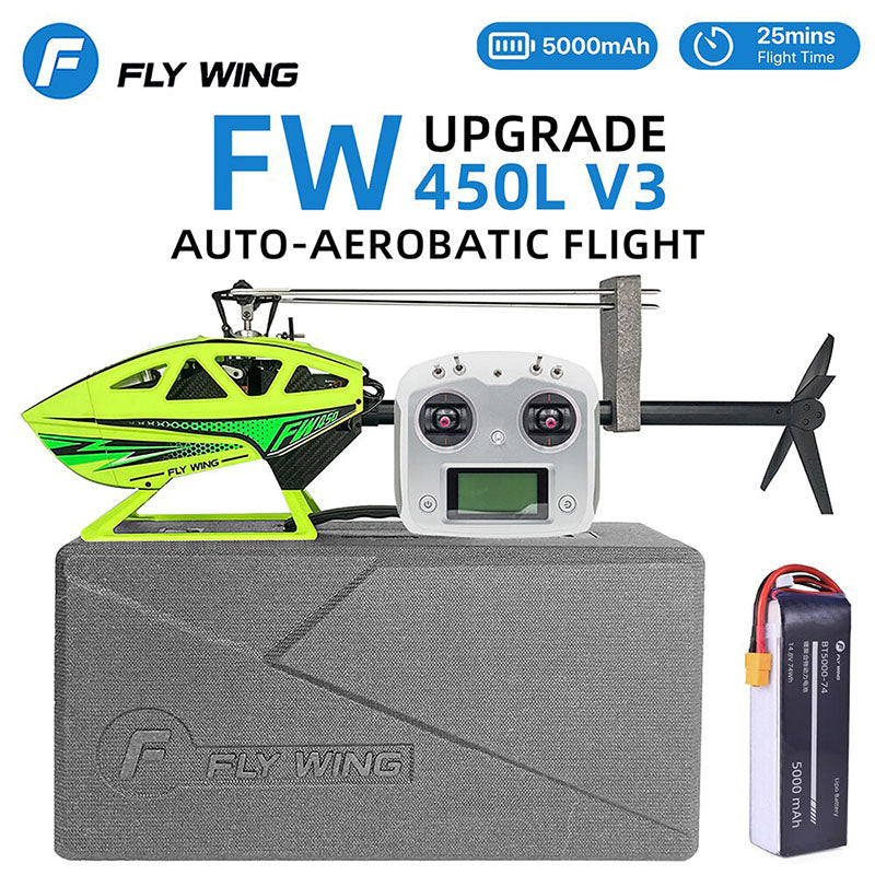FLY WING FW450L V3 6CH 3D Auto Acrobatics GPS Altitude Hold RC Helicopter RTF/PNP With H1 Flight Control System