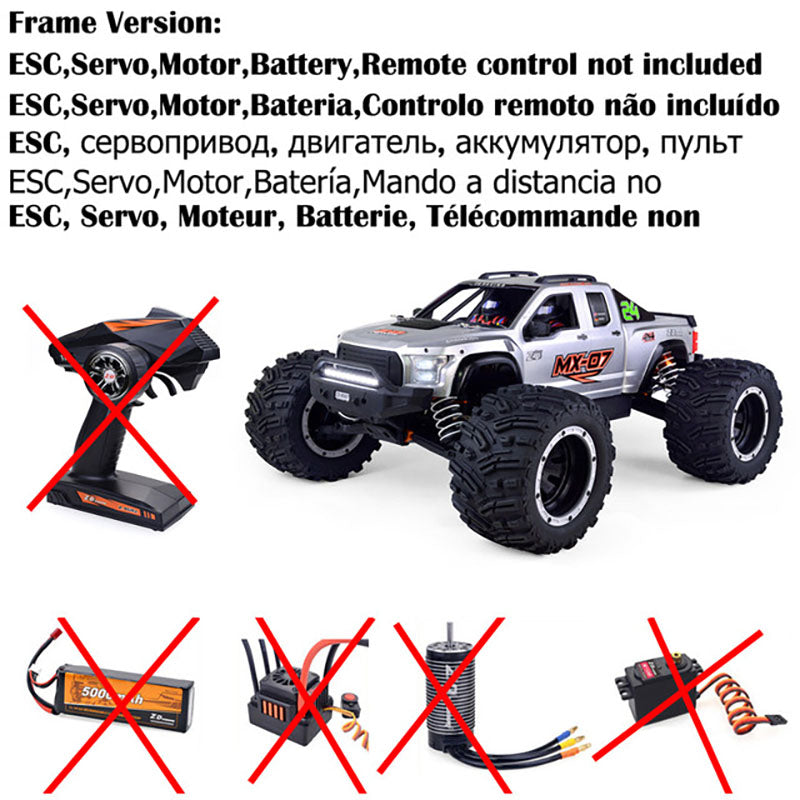 ZD Racing MX 07 1/7 4WD RC Car 8S Brushless Monster Truck Buggy Off-Road High-speed 80km/h RC Racing