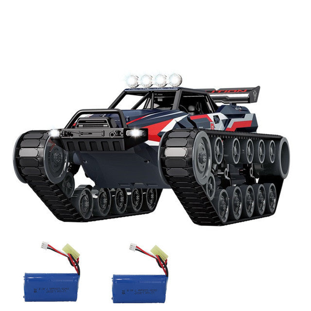 New Alloy Tank 1:12 RC Tank Interactive RC Toy Car LED Lights Spray Stunt Toys