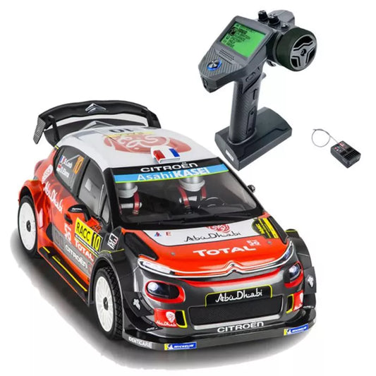 TRACTION HOBBY KM WRC Citroën C3 1/7 RC Coche 4x4 Drift Rally Racing Sin escobillas 2,4 GHz Modelo todoterreno RTR
