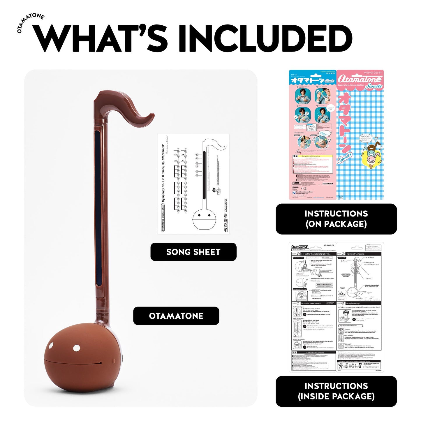 Otamatone Sweets (Chocolate)