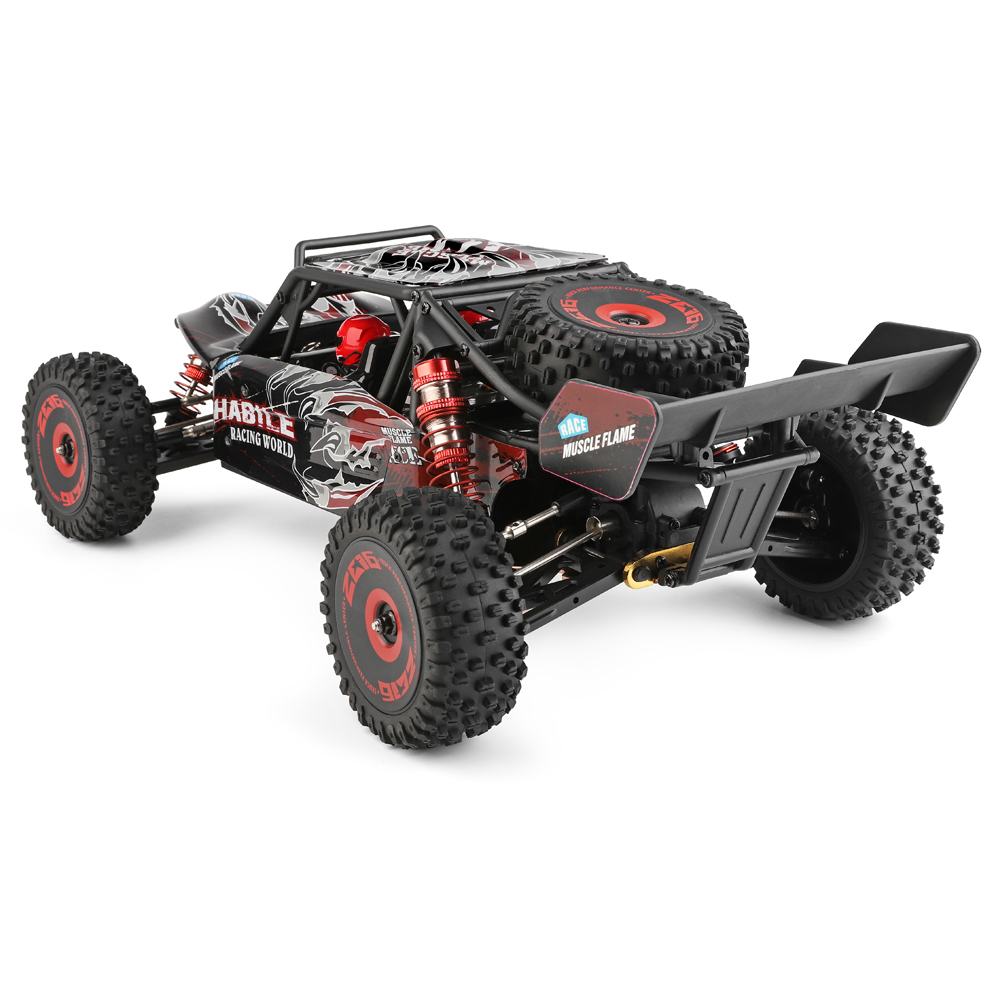 WLtoys 124016 4WD RC Car High Speed 75KM/H 1:12 2.4G Brushless Motor Desert Off-Road Car Metal Chassis