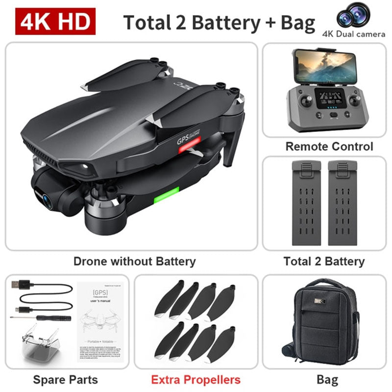 4K Drone L106 PRO3 3-Axis Gimbal EIS Camera GPS 5G 1.2KM FPV 25mins Brushless Quadcopter