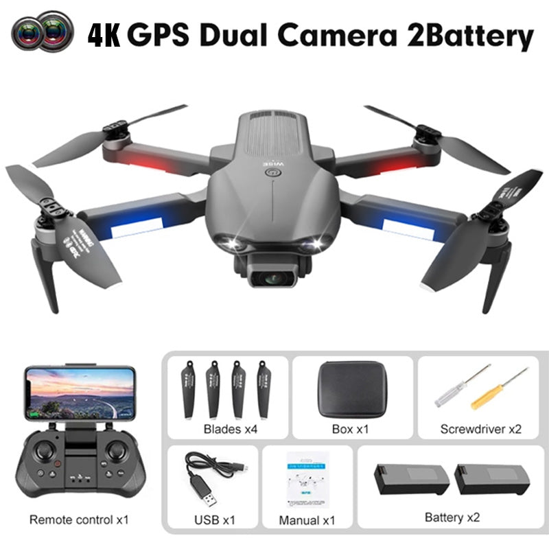 4DRC F9 4K Drone Dual HD Camera Aerial Photography GPS 5G Wifi FPV Brushless Motor RC Quadcopter Toys